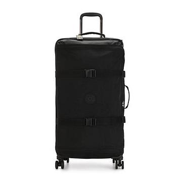 Kipling Spontaneous Large Rolling Suitcases Black Noir | CA 1746ZU